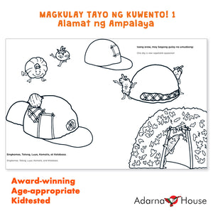 Magkulay Tayo ng Kuwento 1: Alamat ng Ampalaya - Picture and Coloring Book