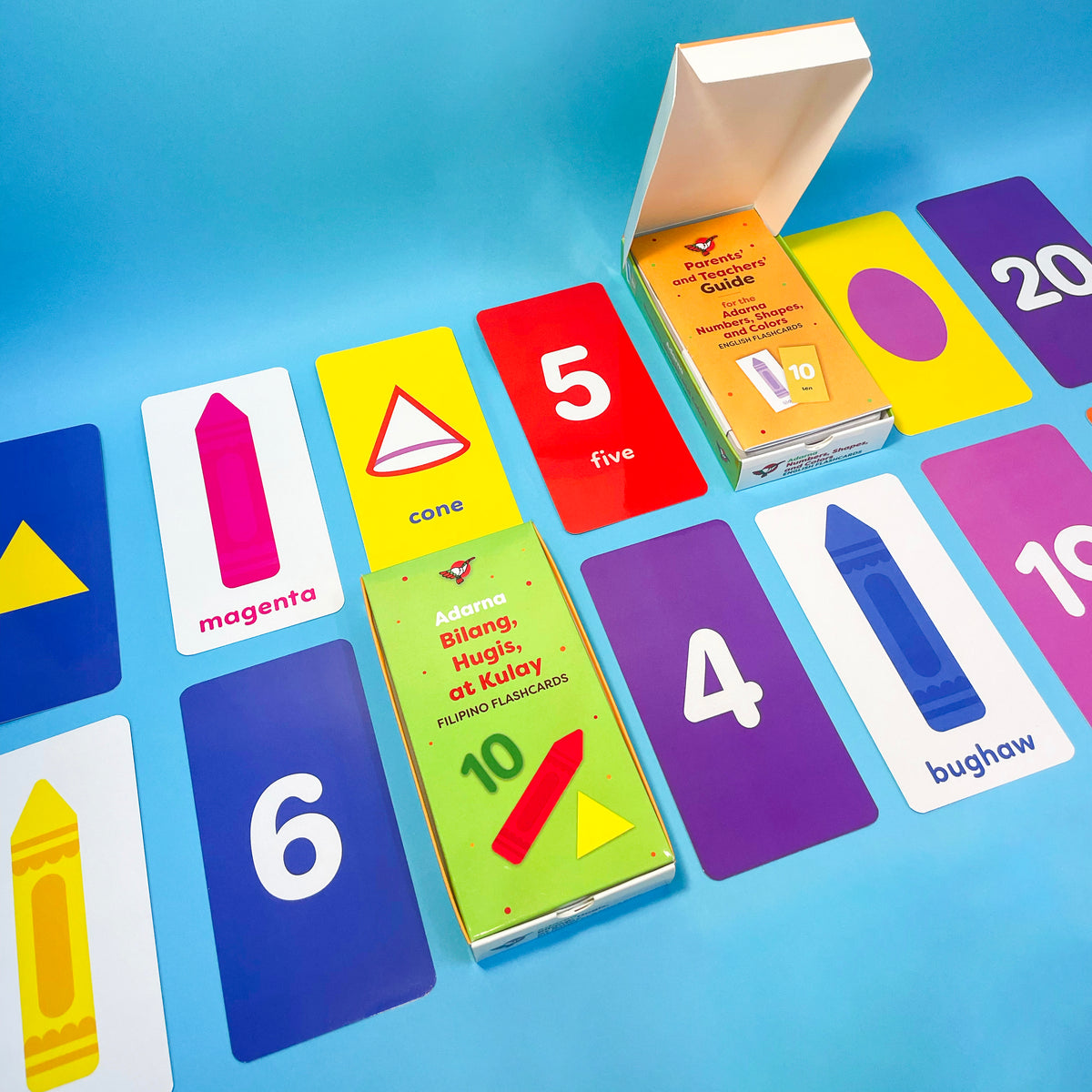 Adarna Bilang, Hugis, At Kulay Filipino Flashcards – Adarna House