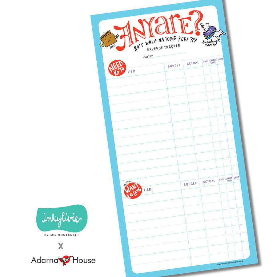 Anyare Expense Tracker Notepad by Inky Livie