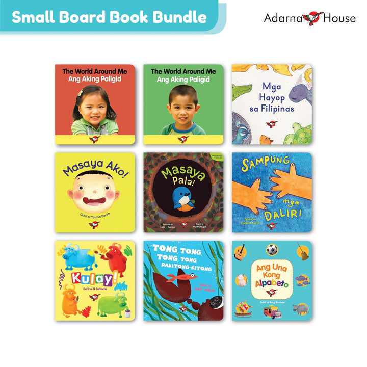 Small Board Book Gift Bundle (9 board books) - for preschoolers & toddlers