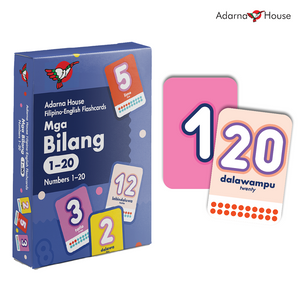 Adarna Filipino-English Flashcards: Mga Bilang (Set 1)