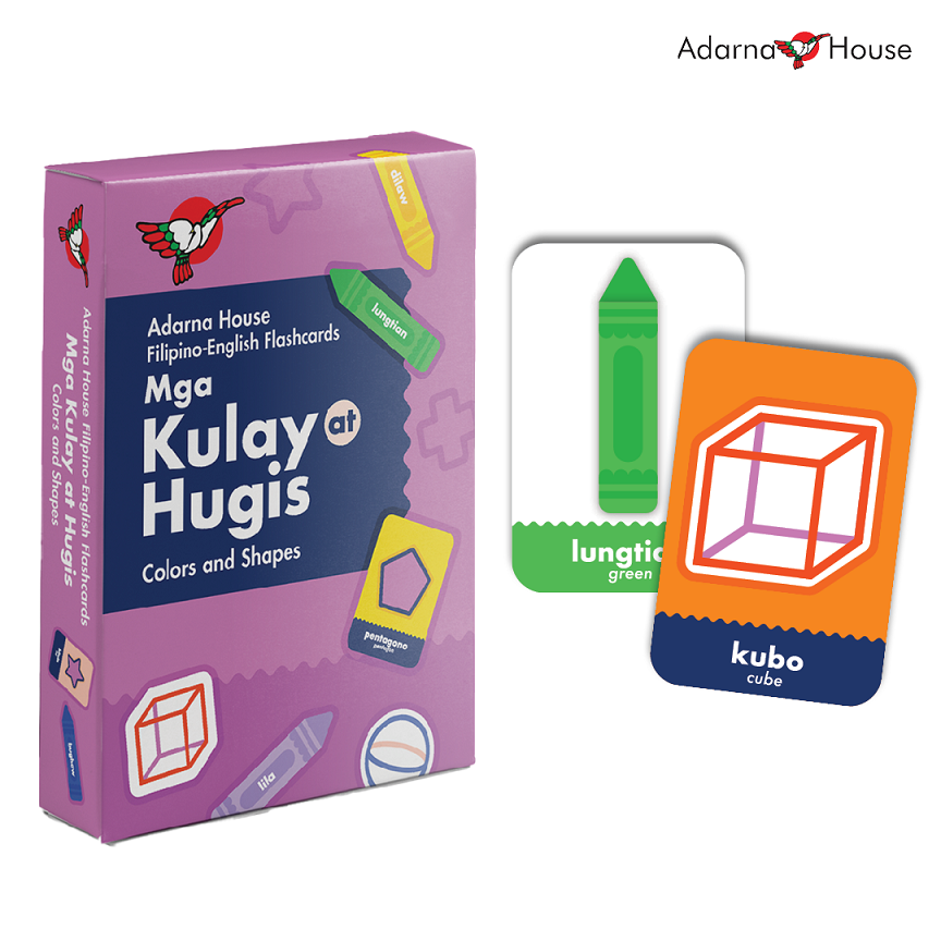 Adarna Filipino-English Flashcards: Mga Kulay at Hugis (Set 2)