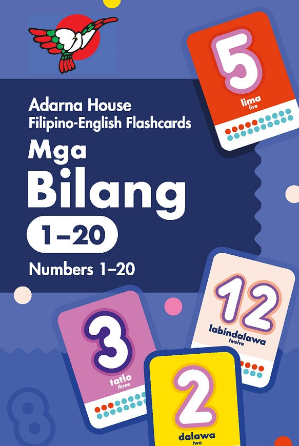 Adarna Filipino-English Flashcards: Mga Bilang (Set 1)